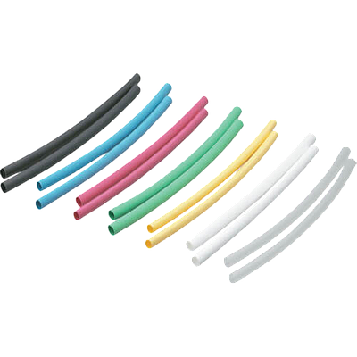 PANDUIT Envoltura termocontraíble de pared delgada, multicolor, diámetro de 1.6mm, poliolefina reticulada - HSTT06YK1