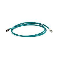 1585 ETHERNET CABLES, 4 CONDUCTORS, M12, STRAIGHT MALE, STANDARD, M12, STRAIGHT FEMALE, TEAL 600V, 100BASE-TX, 100 MBIT/S, PVC GENERAL PURPOSE