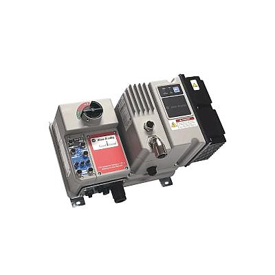 Arrancador VFD de seguridad ArmorStart, Rockwell Automation, 2.3 A, 0.75 kW, 1.0 Hp - 284E-FVD2P3S-10-RRG-SBG-DB1-EMI