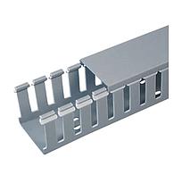 Slotted Duct, PVC,.75X1X6',LGRY