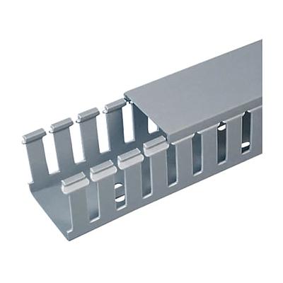 Slotted Duct, PVC,.75X1X6',LGRY