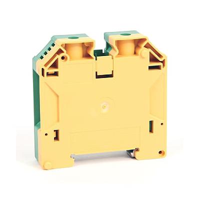 IEC 1-Ckt Feed-Through Grd Blk  50mm