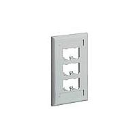 PANDUIT PanNet Placa frontal, Seis Módulos Mini-Com™, Hueso - CFPL6IWY