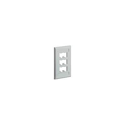 PANDUIT PanNet Placa frontal, Seis Módulos Mini-Com™, Hueso - CFPL6IWY