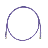 PANDUIT Cable de conexión UTP, Categoría 6, Enchufes modulares TX6 PLUS, Violeta - UTPSP5VL