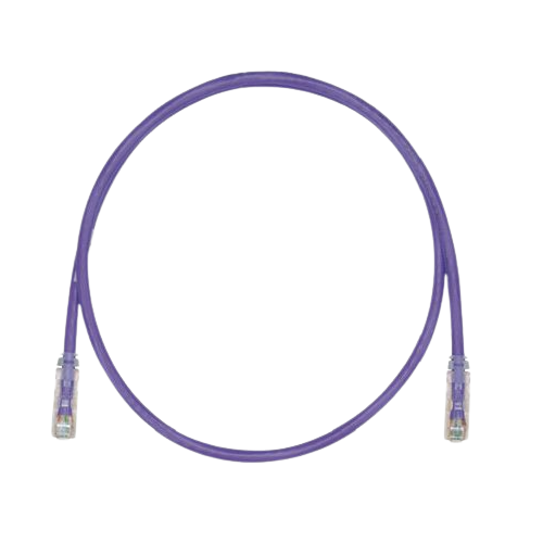 PANDUIT Cable de conexión UTP, Categoría 6, Enchufes modulares TX6 PLUS, Violeta - UTPSP5VL