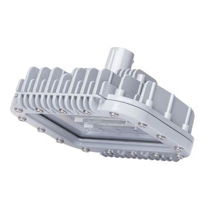 Luminaria de área SafeSite 360° – 40 W, 5700 lm, 5000K, 100–277 VCA, vidrio transparente, gris, con adaptador retro-fit Appleton Mercmaster III y atenuación 0-10V – Dialight - ALD7BC26DANNGN