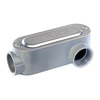 CAJA REGISTRO OVALADA SERIE 9 PARA CONDUIT DE 3/4" TIPO "LR" DE ALUMINIO LIBRE DE COBRE. NO INCLUYE TAPA NI EMPAQUE