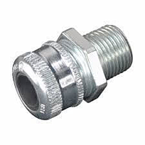 GIMEGSA Conector Glandular cuerda exterior 13MM (½) salida 3/8", - CGB193