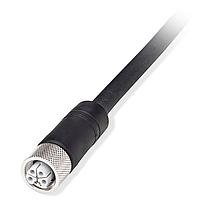 889L M12 POWER CORDSET : 2 M M12 POWER L-CODE FEMALE STRAIGHT CORDSET