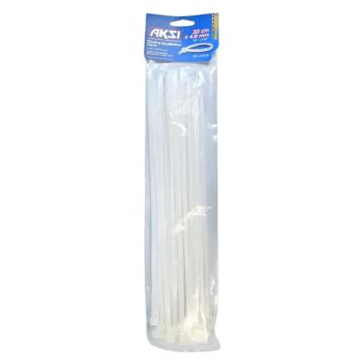 AKSI Cincho De Plástico, Blanco, 30cm X 4.6mm - 103006