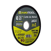Disco corte de metal 4 1/2" x 1mm, TIPO