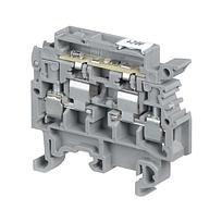 M4/8.SFD3 Screw Clamp Terminal Blocks - For 5 x 20 and 5 x 25 fuses - with blown fuse indicator - Grey