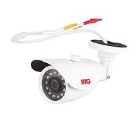 1080P AHD / TVI / CVI / Analog Bullet Camera, 1/3&quot; CMOS, 3.6mm Fixed Lens, IR Up to 65 ft., Control Over Coax, OSD, 12VDC, White