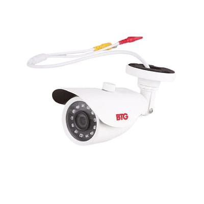 1080P AHD / TVI / CVI / Analog Bullet Camera, 1/3" CMOS, 3.6mm Fixed Lens, IR Up to 65 ft., Control Over Coax, OSD, 12VDC, White