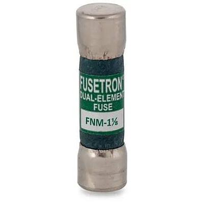 BUSSMANN Fusible Suplementario, 13/32" X 1-1/2" Doble Elemento, Acción Retardada 250Vca - FNM-1-8-10