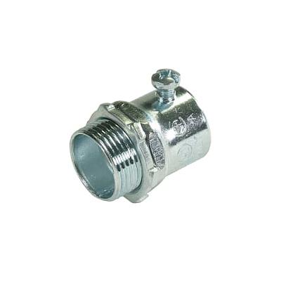 Adaptador de acero galvanizado para tubo Conduit ajuste tornillo sin aislamiento para conduit diámetro 1 1/2"