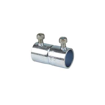 Cople de acero galvanizado para tubo Conduit, ajuste tornillo, para conduit diámetro 1/2"