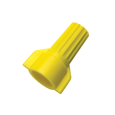 PRODUCTOS IDEAL Conector de cable WingTwist, WT51, Frasco de 500, Amarillo - WT51-500JR