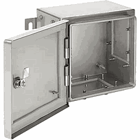 HOFFMAN Caja eléctrica, 620 mm de largo x 350 mm de ancho x 205 mm de profundidad, NEMA 4X / IP66 NEMA, acero inoxidable 316 - ATEX624520SS61