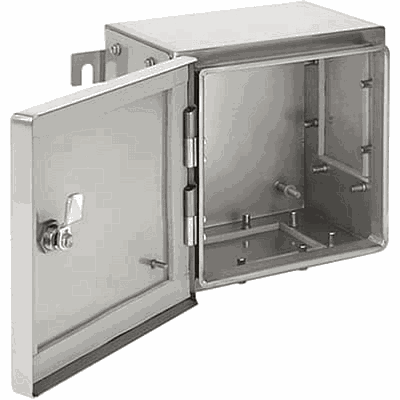 HOFFMAN Caja eléctrica, 620 mm de largo x 350 mm de ancho x 205 mm de profundidad, NEMA 4X / IP66 NEMA, acero inoxidable 316 - ATEX624520SS61