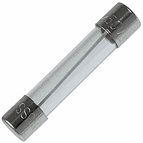 BUSSMANN Fusible Miniatura de Vidrio, Acción Rápida - BK-AGC-1-8