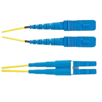 PANDUIT Cable de conexión de 2 fibras OS2, LC dúplex a LC dúplex, clasificación vertical (OFNR), cable con cubierta de 16 mm, estándar IL de 11 metros - F92ERLNLNSNM011