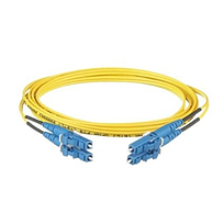 PANDUIT Cable de conexión de 2 fibras OS2, LC dúplex a LC dúplex, clasificación vertical (OFNR), cable con cubierta de 16 mm, estándar IL de 14 metros - F92ERLNLNSNM014