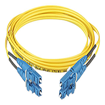 PANDUIT Cable de conexión de 2 fibras OS2, LC dúplex a LC dúplex, clasificación vertical (OFNR), cable con cubierta de 16 mm, estándar IL de 16 metros - F92ERLNLNSNM016