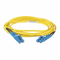 PANDUIT Cable de parcheo OS2 de 2 fibras LC duplex a LC duplex, clasificado riser (OFNR), cable con revestimiento de 1.6mm, - F92ERLNLNSNM032
