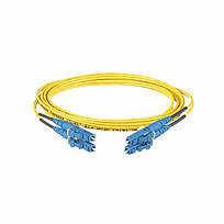 PANDUIT Cable de conexión de fibra Opti-Core, OS1 / 2 de 2 fibras, chaqueta de 1,6 mm, elevador, SC-LC dúplex, amarillo - F92ERLNSNSNM033