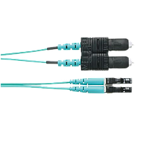 PANDUIT Cable de conexión de fibra óptica, OM3, LC dúplex a SC dúplex, Riser, 25M - FX2ERLNSNSNM025