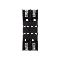 BUSSMANN Portafusibles 2P, 30A, Clase H600, Negro - H60030-2CR