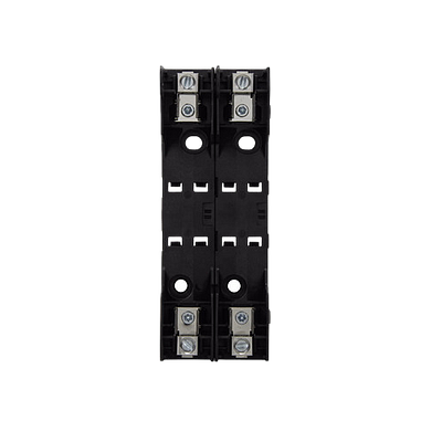 BUSSMANN Portafusibles 2P, 30A, Clase H600, Negro - H60030-2CR