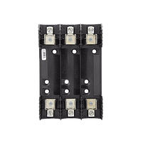 BUSSMANN Portafusibles 3P, 60A, Clase H600, Negro - H60060-3CR