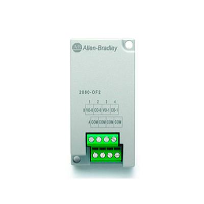 ROCKWELL AUTOMATION Micro800, modulo de inserción frontal de 2 salidas analogicas  - 2080OF2