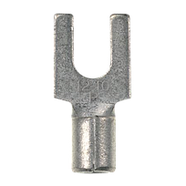 PANDUIT Terminal tipo horquilla, sin aislamiento, 12 - 10 AWG, Metálico - P108FD