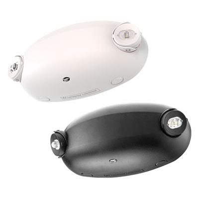 Quantum® LED Adjustable Optics 220 Lumens, 2.4W, Emergency Light, White housing, Nickel-cadmium battery