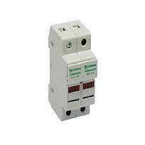 LITTELFUSE Bloque de fusibles, 2-P, 30A / 600V,  terminales de placa de presión, diseño de puerta con protección táctil, con indicador - LPSC002ID