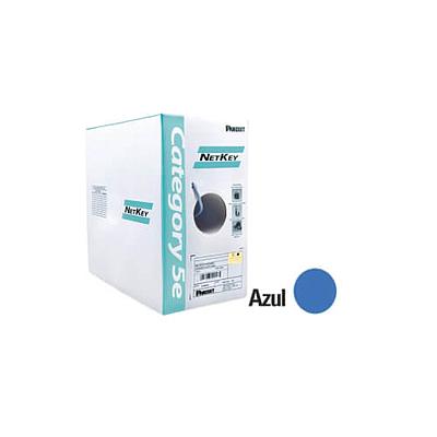 PANDUIT Bobina de cable de cobre UTP, Categoría 5e, 4 pares, 305 Mts, Azul - NUC5C04BU-CE