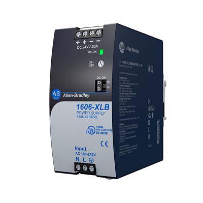 1606-XLB480E: BASIC POWER SUPPLY, 24-28V DC, 480 W, 100-240V AC INPUT VOLTAGE