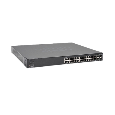 CISCO Switch Ethernet de 24 puertos, 10/100Mbps, 54 W, Negro - SFE2000