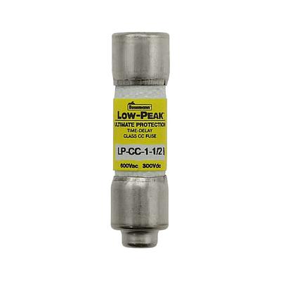 Fusible Bussmann de Acción Retardada 1.5A 600VCA, Clase CC - LP-CC-1-1/2