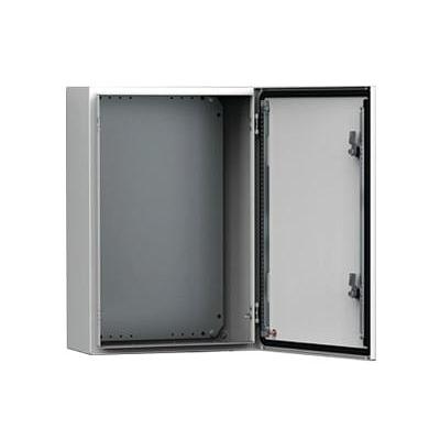 WallMount IP66 1Dr Enc w Pnl Armario de acero dulce y puerta simple IP 66 500mm X 500mm X 210mm  , Hoffman