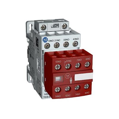 MCS-EF CONTROL RELAY, 3 N.O.  1 N.C., 100-250V AC 50/60HZ / 100-250V DC