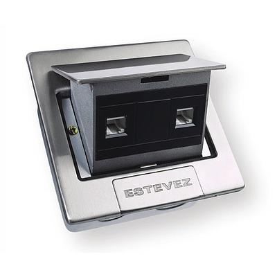 TOMA DE COMPUTO DUPLEX DE PISO IPx INOX