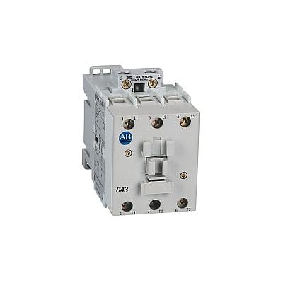 ROCKWELL AUTOMATION Contactor, IEC, 43A, 3P, bobina de 120VAC, contactos auxiliares 1NO - 100C43D10