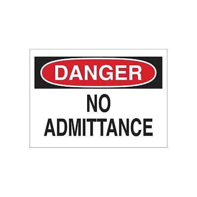 ADMITTANCE SIGN