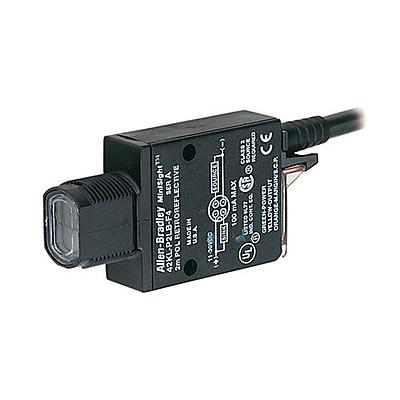 ROCKWELL AUTOMATION 42KL, Sensor Fotoeléctrico, Difuso, 21.6-250 Vac/dc, Salida NPN, cable 6&quot; con conector AC M12 3 pines - 42KLD1TCG3