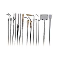 CableDe Fibra Óptica, Vidrio, Sensor Gran Apertura, Punta de Detección de Latón, 3.2 mm Diámetro, Revestimiento de Acero Inoxidable, ROCKWELL - 43GR-TBB25SL